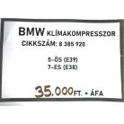 [GYÁRI BONTOTT] BMW - KLÍMAKOMPRESSZOR - 5-ÖS - E38; 7-ES - E39 - CIKKSZÁM: 8385920 -