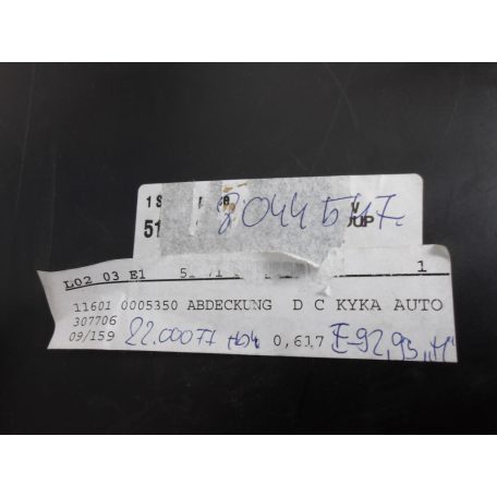[GYÁRI ÚJ] BMW - BAL OLDALI DOBLEMEZ - 3-AS / E92 ; E93 "M"- 8044547