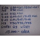 [GYÁRI ÚJ] BMW - KÜRT - 5-ÖS ; M5 ; 6-OS ; 7-ES ; 8-AS ; M8 / G30+LCI ; G31+LCI ; F90+LCI ; G32+LCI ; G11+LCI, G12+LCI ; G14 ;  G15 ; G16 ; F91 ; F92 ; F93 