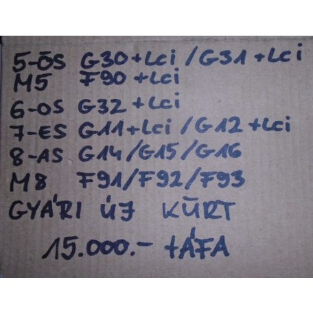 [GYÁRI ÚJ] BMW - KÜRT - 5-ÖS ; M5 ; 6-OS ; 7-ES ; 8-AS ; M8 / G30+LCI ; G31+LCI ; F90+LCI ; G32+LCI ; G11+LCI, G12+LCI ; G14 ;  G15 ; G16 ; F91 ; F92 ; F93 