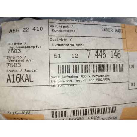(GYÁRI ÚJ) BMW Radartartó hátsó 3-as sorozat F30 LCI