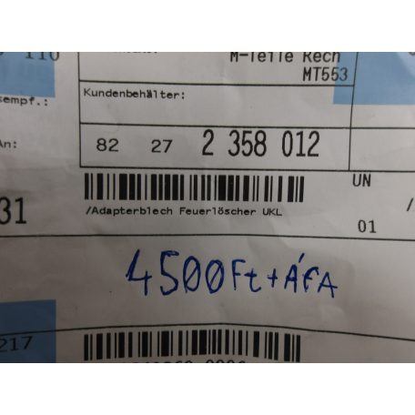 [GYÁRI ÚJ] BMW ÜLÉS ALATTI TŰZOLTÓKÉSZŰLÉK TARTÓ | 1-ES F52 / 2-ES F45+LCI; F46+LCI / X1 F48 | 82 27 2358012