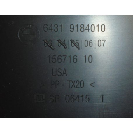 [GYÁRI ÚJSZERŰ] BMW - POLLENSZŰRŐ FEDÉL - X3 / F25 - 6431 9184010