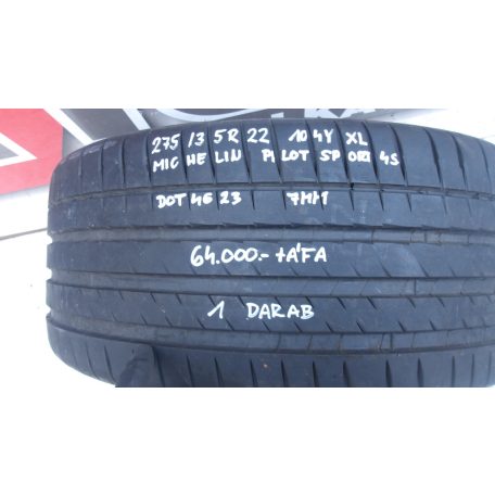 [GYÁRI HASZNÁLT] MICHELIN PILOT SPORT4 NYÁRI GUMI 275/35R22 DOT4623
