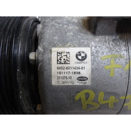 [GYÁRI BONTOTT] BMW - KLÍMAKOMPRESSZOR - 5-ÖS; 6-OS; 7-ES; 8-AS; X5; X5L; X6; X7 - CIKKSZÁM: 9890655 -