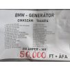   [GYÁRI BONTOTT] BMW - GENERÁTOR - 210 A - 14V - 1-ES ; 2-ES ; 3-AS ; 4-ES ; 5-ÖS ; X1 ; X2 ; X3 ; X4 ; X5 / CIKKSZÁM: 7646814