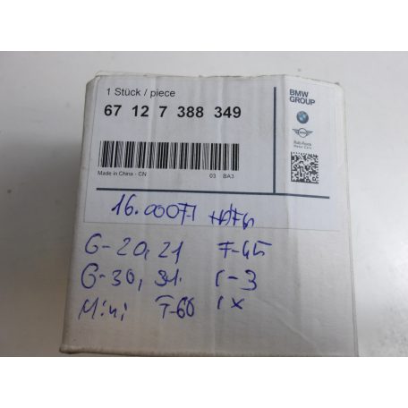 [GYÁRI ÚJ] BMW / MINI ABLAKMOSÓ PUMPA | 1-ES / 2-ES / 3-AS / 5-ÖS / X-SZÉRIA / MINI  | 67 12 7388349