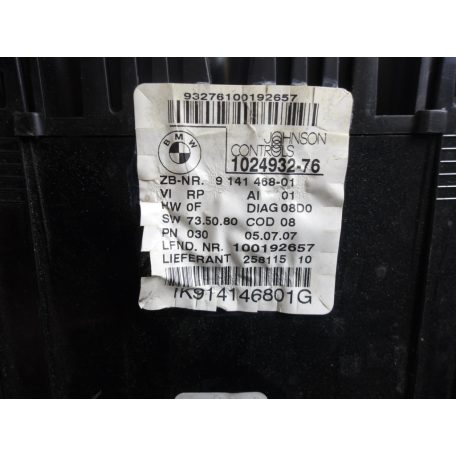 [GYÁRI BONTOTT] BMW  KILÓMÉTERÓRA | 1-ES E87 LCI | 62 10 9283793 / 62 10 9141468
