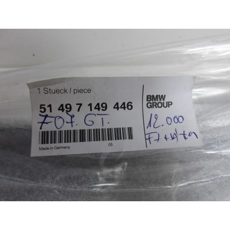 [GYÁRI ÚJ] BMW CSOMAGTÉRAJTÓ ELEM | 5-ÖS F07 GT +LCI | 51 49 7149446