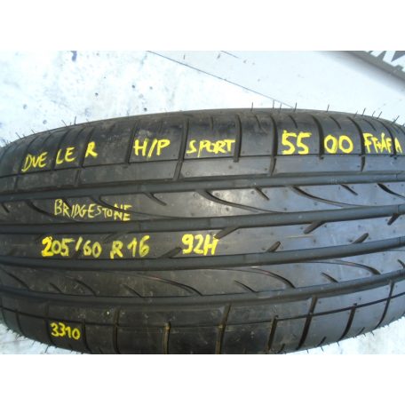 [ÚJ ÁLLAPOTÚ] nyári Bridgestone Dueler H/P Sport / 205/60R16 - DOT: 3310