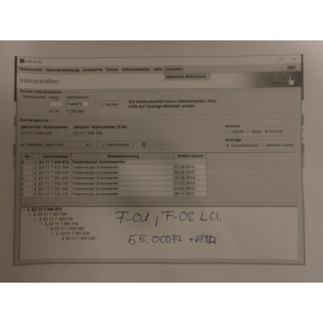 [GYÁRI BONTOTT] BMW - XENON VEZÉRLŐ F01/F02LCI 7440876