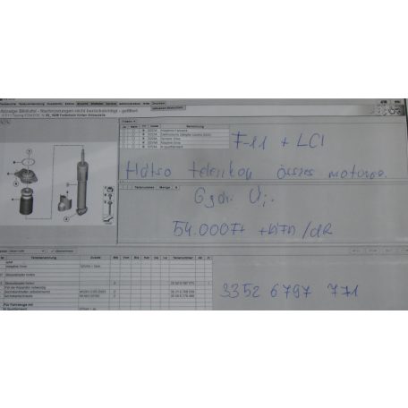 ÁR/DB!  [GYÁRI ÚJ] BMW - HÁTSÓ TELESZKÓP , ÖSSZES MOTOROS - 5-ÖS / F11+LCI - 3352 6797771