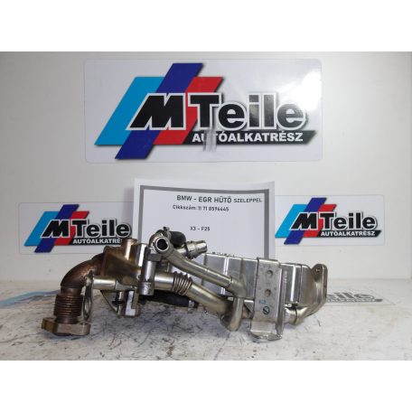 [GYÁRI BONTOTT] BMW - EGR HŰTŐ SZELEPPEL - X3 - F25  - 11 71 8596445