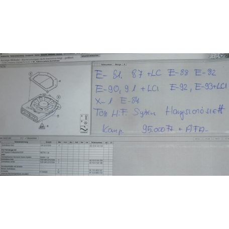 ÁR/SZETT [GYÁRI BONTOTT] BMW - TOP HIFI SYSTEM HANGSZÓRÓ SZETT KOMPLETT - 1-ES ; 3-AS ; X1 /  E81 ; E87+LCI ; E88 ; E82 ; E90+LCI ; E91+LCI ; E92+LCI ; E93+LCI ; E84 - 65139143135