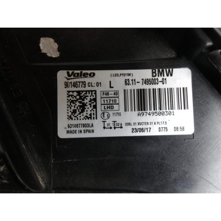 [GYÁRI JAVÍTOTT] BMW BAL ELSŐ FÉNYSZÓRÓ  | X1 F48 | 6311 7495003