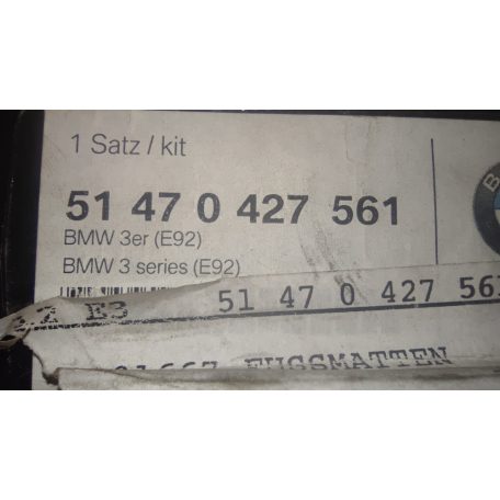 (GYÁRI ÚJ) BMW Gumiszőnyeg garnitúra fekete 3-as sorozat E92+LCI
