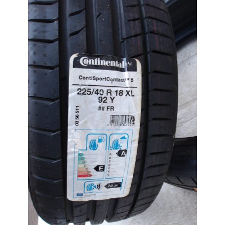 (2DB!)(ÁR/DB)[GYÁRI ÚJ] CONTINTENTAL CONTISPORTCONTACT5 225/40R18 XL 92Y | 0914 / 1116