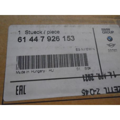 [GYÁRI BONTOTT] BMW - I8 ELEKTROMOS TÖLTŐ KÁBEL | ANGLIAI CSATLAKOZÓ (UK PLUG) | 61447926153