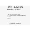   [GYÁRI BONTOTT] BMW - OLAJHŰTŐ HŐCSERÉLŐ - 1-es; 3-as; X1; Z4 - | 17 21 7551647