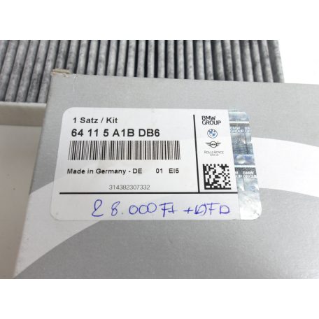 [GYÁRI ÚJ] BMW LÉGSZŰRŐ | 5-ÖS / M5 / 6-OS / 7-ES / 8-AS / X5 / X6 / X7 | 64 11 5A1BDB6