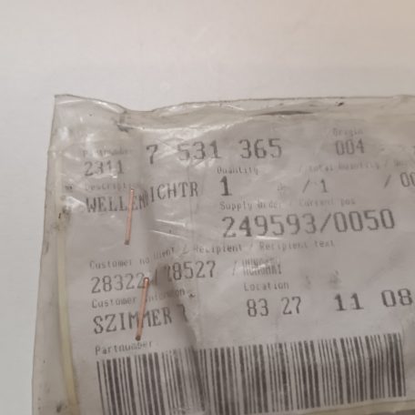 (GYÁRI ÚJ) BMW Tömítés 1-es E81 / E82 * E87+LCI / E88 / 3-as E46 / E90+LCI / E91+LCI / E92+LCI / E93+LCI / 5-ös E60+LCI / E61+LCI / 6-os E63+LCI / E64+LCI / X1 E84 / X3 E83+LCI / X5 E53 / Z4 E85 / E86
