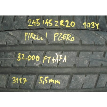 ÁR/DB! [GYÁRI HASZNÁLT] NYÁRI GUMI - PIRELLI PZERO - 245/45ZR20 - 103Y - DOT: 2117 - 5,5MM