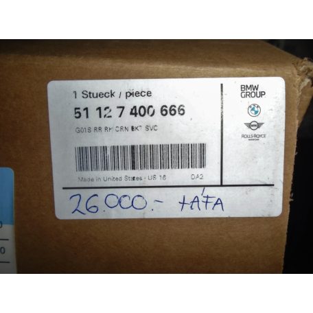 [GYÁRI ÚJ] BMW - JOBB HÁTSÓ LÖKHÁRÍTÓ TARTÓ ELEM - X3 G01 / X3 M F97