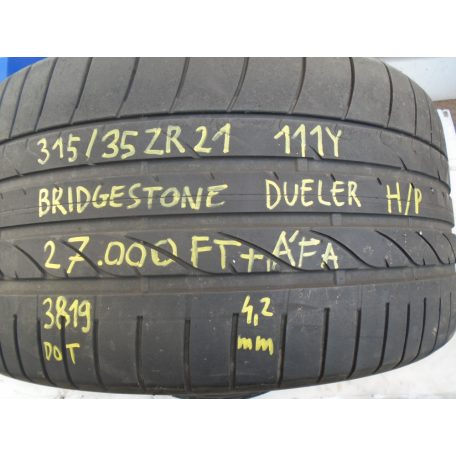 [HASZNÁLT] Bridgestone Dueler H/P - 315/35ZR21  - 111Y - Dot: 3819 - 4,2mm (ár/db!)