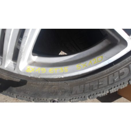 (ÁR/DB)[UTÁNGYÁRTOTT BONTOTT] BMW KERÉKSZETT F07/F10/F11/F06/F12/F13 8Jx19 ET:35 MICHELIN TÉLI GUMI 255/40R19 DOT4516