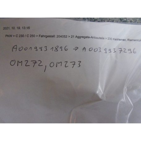 [GYÁRI ÚJ] Mercedes Benz - Ékszíj 