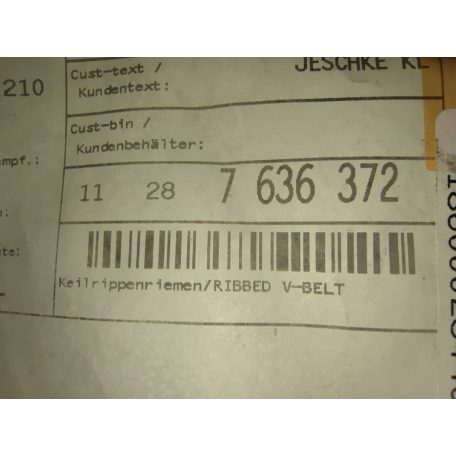 (GYÁRI ÚJ) BMW Hosszbordás szíj Z4 E85