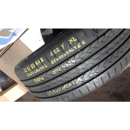 ÁR/DB[GYÁRI ÚJSZERŰ] CONTINENTAL ECOCONTACT 6 DEMO 225/55R18 NYÁRI GUMI DOT4324