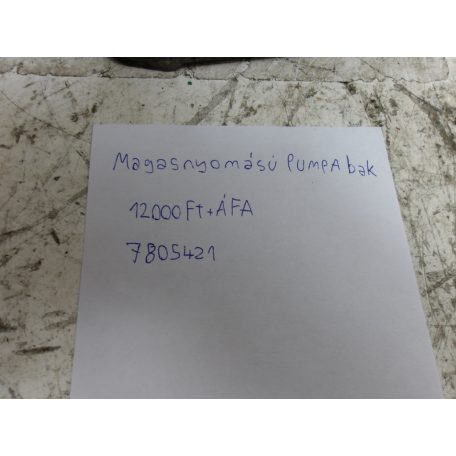 [GYÁRI BONTOTT] BMW MAGASNYOMÁSÚ PUMPA TARTÓ/BAK |  3-AS / 5-ÖS / 7-ES / X5 / X6  | 13 51 7805421