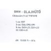   [GYÁRI BONTOTT] BMW - OLAJHŰTŐ HŐCSERÉLŐ - 1-es; 3-as; 5-ös; X3 - | M47N2 | 11 42 7787698