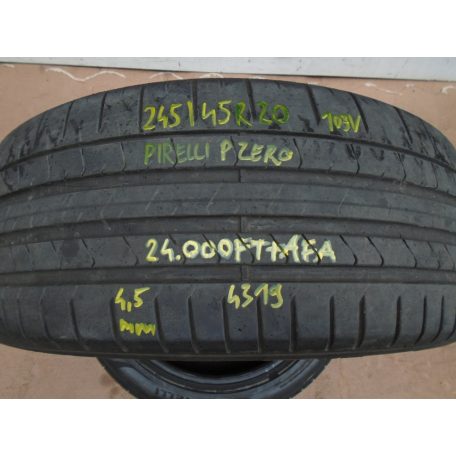 ár/db! Nyári gumi 245/45R20 - 103V - Pirelli PZero - 4,5mm - dot: 4319