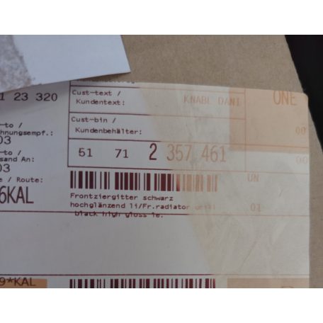 (GYÁRI ÚJ) BMW Díszrács, bal első  1 F20 LCI  1 F21 LCI