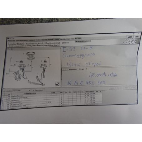 BMW E39 M5 Üzemanyagpumpa /Újszerű állapot/