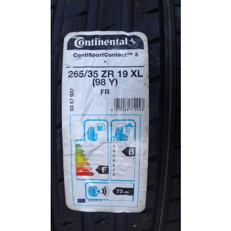 ÁR/DB[GYÁRI ÚJ] CONTINENTAL SPC3 265/35ZR19 DOT2718