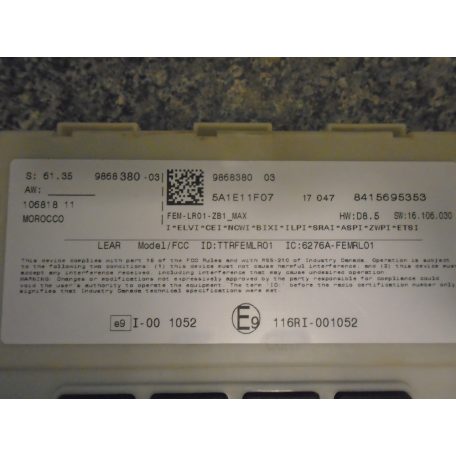 [GYÁRI ÚJ] BMW - FEM MODUL | F20 + LCI; F30 + LCI; ÖSSZES F-ES / 1-3-4-ES | 2017 | 61358733499; 61359868380