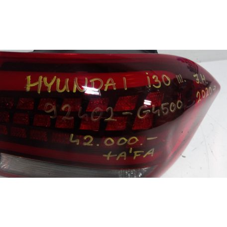 (GYÁRI BONTOTT) HYUNDAI I30 III.JOBB HÁTSÓ LÁMPA 92402-G4500 2020->