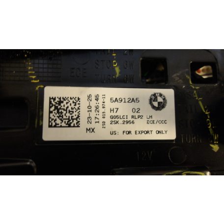 [GYÁRI BONTOTT] BMW G05/X5 LCI HÁTSÓ LÁMPA KOMPLETT 5A11EC3/4