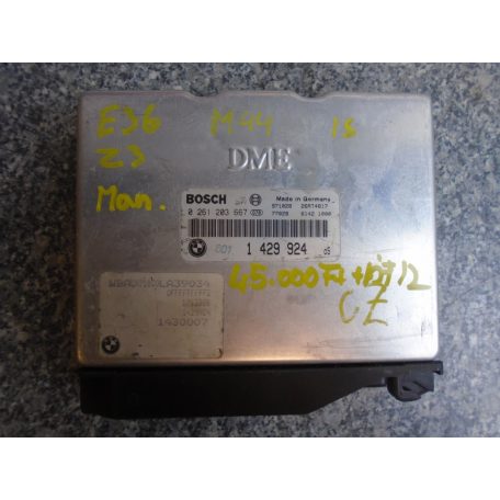 [GYÁRI BONTOTT] BMW - MOTORVEZÉRLŐ MODUL EGYSÉG, ECU MANUÁLISHOZ - Z3 / E36 M44 IS 