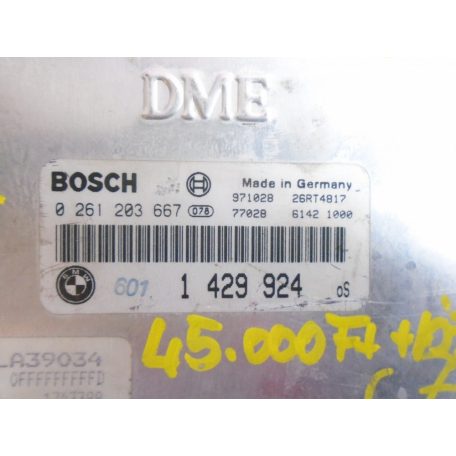 [GYÁRI BONTOTT] BMW - MOTORVEZÉRLŐ MODUL EGYSÉG, ECU MANUÁLISHOZ - Z3 / E36 M44 IS 