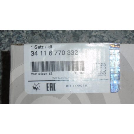 [GYÁRI ÚJ] MINI - ELSŐ FÉKBETÉT SZETT - R50 ; R53 ; R52 CABRIO 