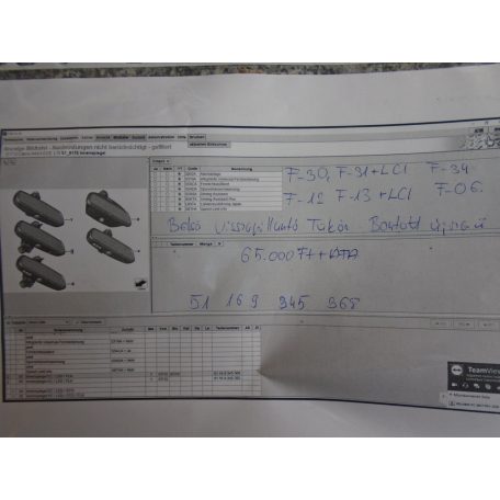 [GYÁRI ÚJSZERŰ] BMW - Belső visszapillantó tükör - 3 / 4 / 6 -os / F30, F31+LCI , F34, F12, F13+LCI, F06 + egyéb modellek