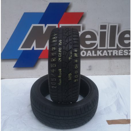 ÁR/2DB! [GYÁRI HASZNÁLT] TÉLI GUMI - 205/ 45 R17 - 88V - HANKOOK - I*CEPT EVO - DOT: 3013; 7mm