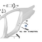 [GYÁRI ÚJ] BMW BAL HÁTSÓ AJTÓZSANÉR SZIGETELÉS | 7-ES G11+LCI / G12+LCI | 41 00 7342795