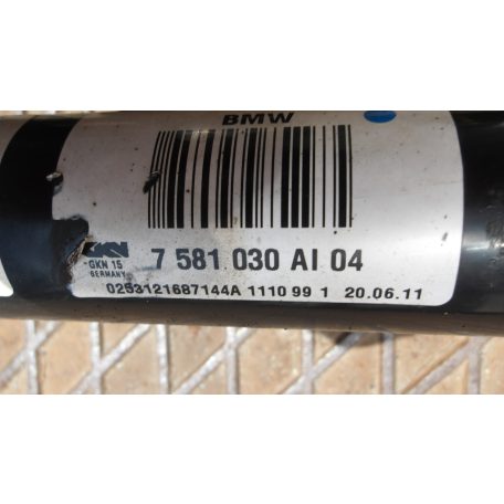  [GYÁRI BONTOTT] BMW F10/11 35i FÉLTENGELY JOBB/BAL HÁTSÓ 7581029/30