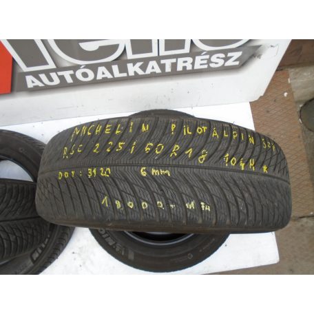 [használt] 4db Michelin - Pilot alpin 5ZP, RSC / 225 / 60 R18 104H (BMW csillagos) / 6mm / DOT: 3120 Téli