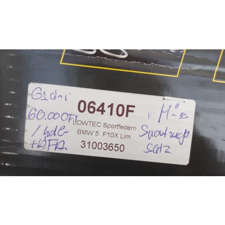 [GYÁRI BONTOTT] BMW F10 535D M RUGÓ SZETT 